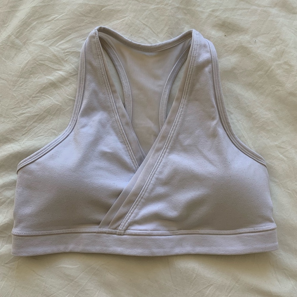 LULULEMON White Sports Bra size 4